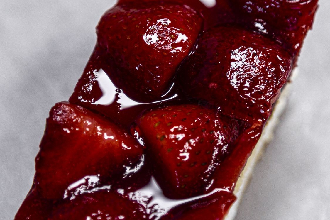 Aardbeien gebakje gluten/lactosevrij