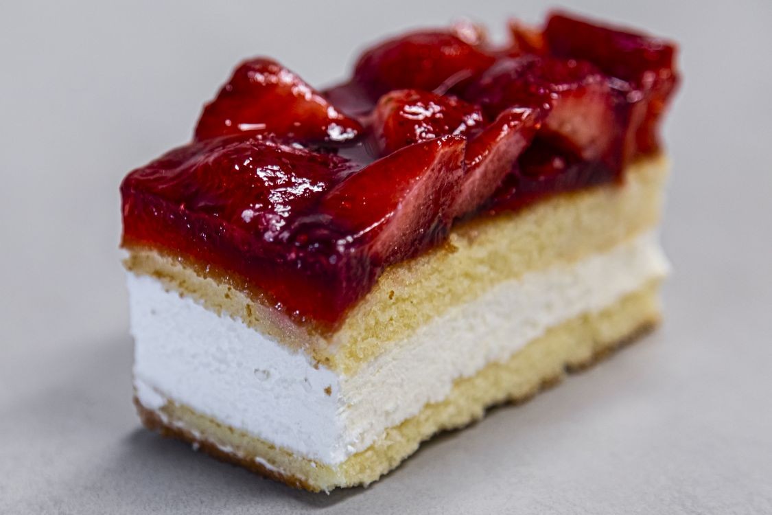 Aardbeien gebakje gluten/lactosevrij