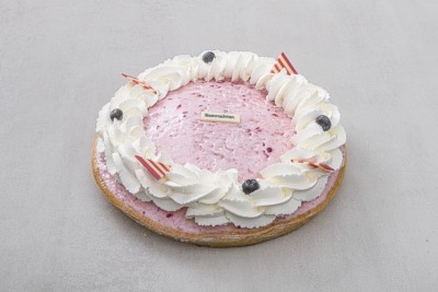 Bosvruchtenbavarois Vlaai
