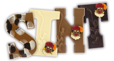 Chocolade letter Wit