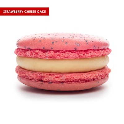 Macaron Aardbeien Cheesecake