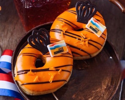 Oranje Donuts | 2 stuks