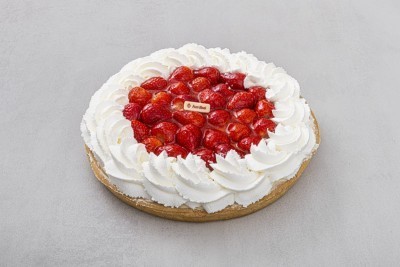 Verse Aardbeien schelp met Slagroom