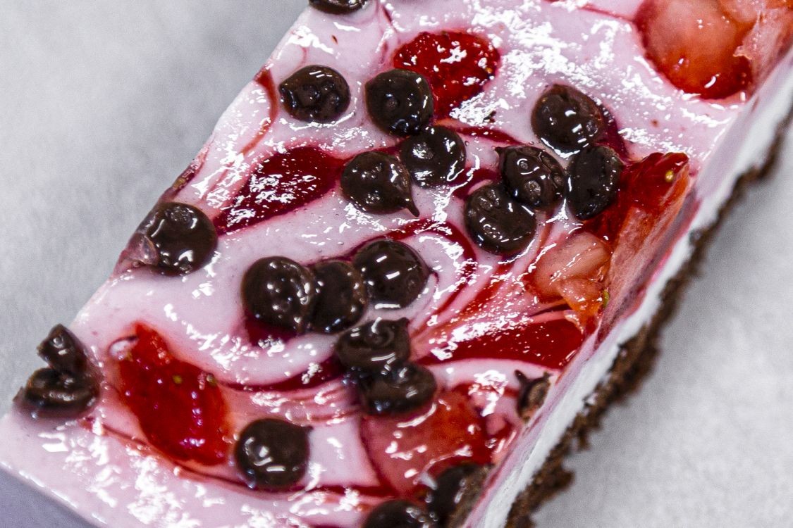 Vegan Aardbeien Gebakje